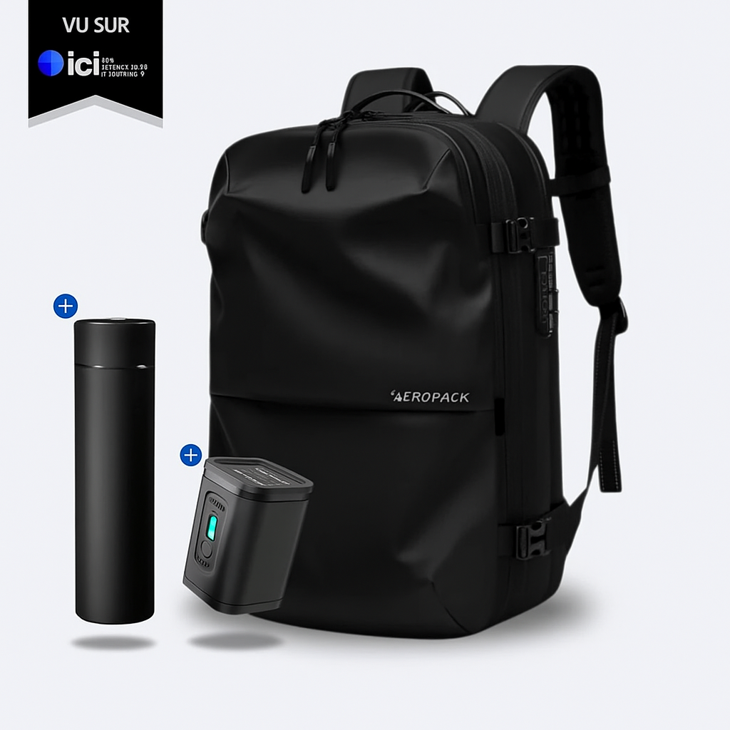 SAC DE VOYAGE AEROPACK - NOIR MAT